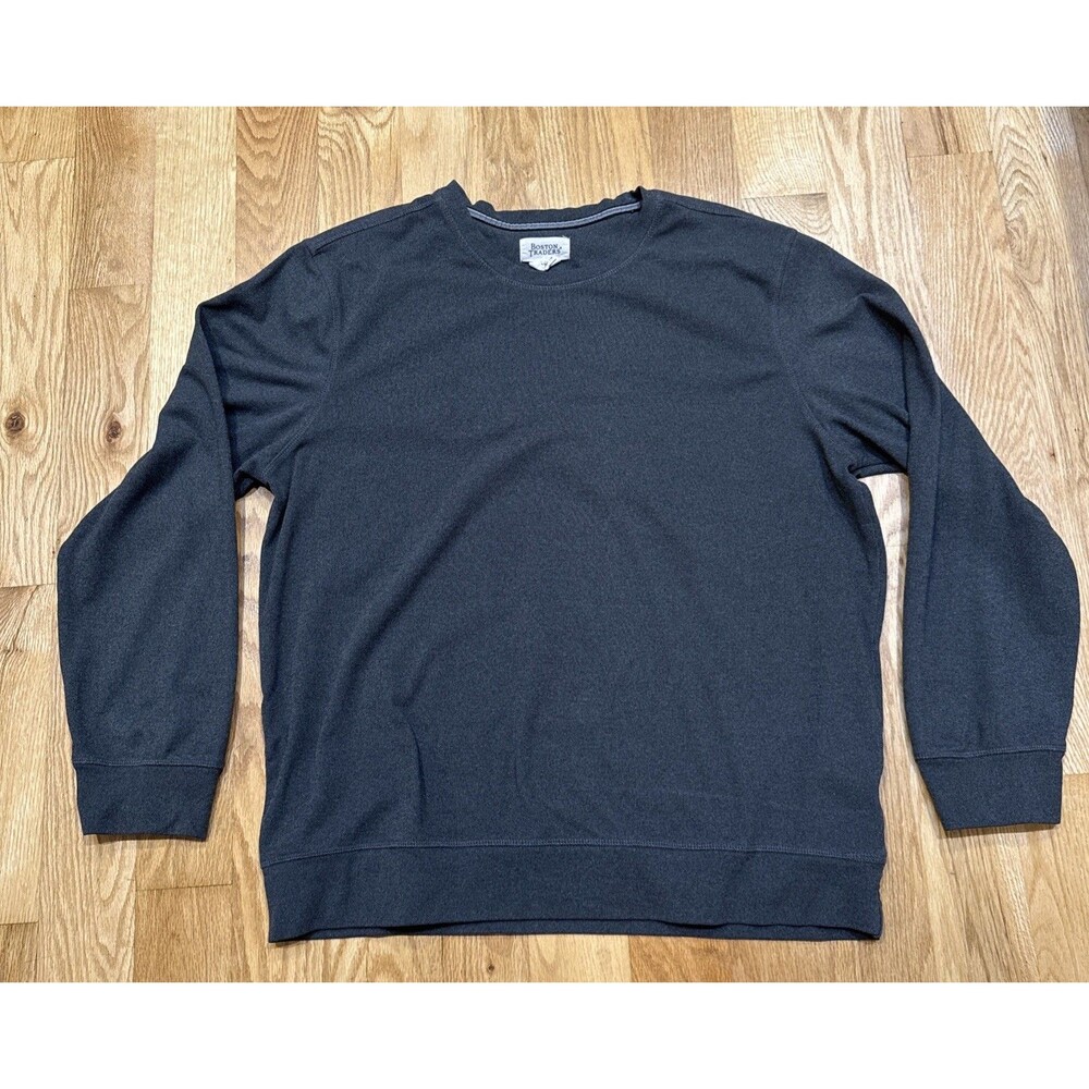 Boston Traders Pullover Sweater, Dark Gray Size L Ultra Soft Crewneck